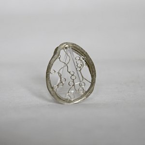 Sterling Silver Amygdala Pin